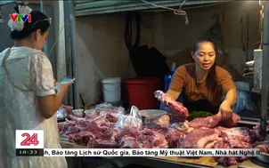Thịt lợn tiêu thụ kém hơn tại chợ truyền thống