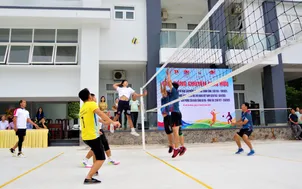 Sôi động giải bóng chuyền giao hữu các cơ quan chào mừng Quốc khánh 2/9
