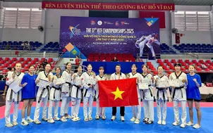 Taekwondo Việt Nam vững vàng ngôi vương tại giải đấu khu vực