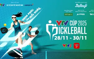 Pickleball VTV Cúp 2025 (28/11 - 30/11) trực tiếp trên VTV2 và VTVgo