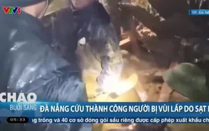 Đà Nẵng cứu thành công người bị vùi lấp do sạt lở 