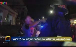 Khởi tố đối tượng chống đối kiểm tra nồng độ cồn 