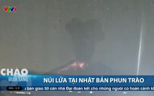 Núi lửa tại Nhật Bản phun trào