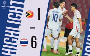 Highlights: U22 Timor Leste 1-6 U22 Thái Lan | Bảng A SEA Games 33

