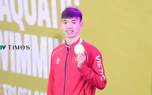 Nguyễn Huy Hoàng và Mai Trần Tuấn Anh thắng tuyệt đối tại đường bơi 1.500m