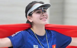 Xạ thủ Trịnh Thu Vinh giành thêm tấm HCV 10m súng ngắn hơi nữ