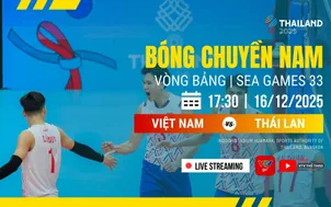 Lịch thi đấu và trực tiếp bóng chuyền nam SEA Games 33 hôm nay trên VTV: Tuyển Việt Nam chạm trán Thái Lan

