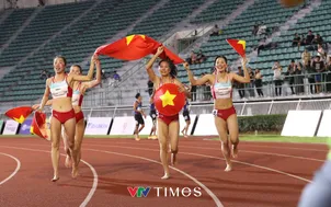 Tổ đội 4x400M nữ giành thêm HCV, thống trị đường chạy Đông Nam Á