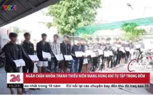 Ngăn chặn nhóm thanh thiếu niên mang theo hung khí tụ tập trong đêm