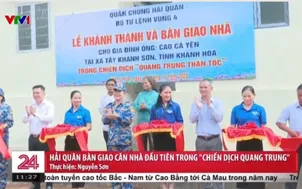 Hải quân bàn giao căn nhà đầu tiên trong “Chiến dịch Quang Trung”