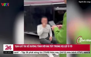 Tạm giữ tài xế dương tính với ma túy trong vụ lật ô tô