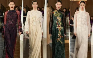 Chất liệu ren, xuyên thấu tôn vinh vẻ đẹp của áo dài truyền thống