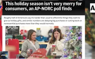 Tâm lý thận trọng trong mùa mua sắm cuối năm tại Mỹ  