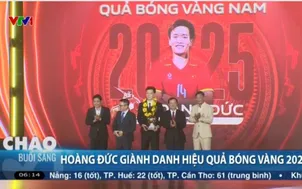 Hoàng Đức giành danh hiệu Quả bóng vàng 2025