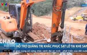 Hỗ trợ Quảng Trị khắc phục sạt lở tại Khe Xanh
