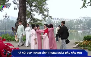 Hà Nội đẹp thanh bình trong ngày đầu năm mới