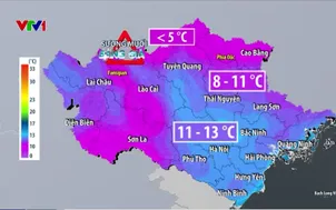 Vùng núi cao Bắc Bộ xuất hiện băng giá