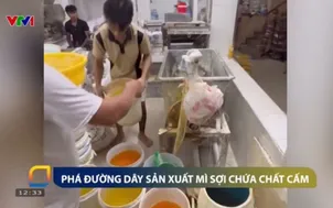 Phá đường dây sản xuất mì sợi chứa chất cấm