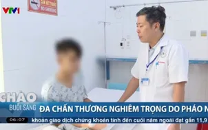 Đa chấn thương nghiêm trọng do pháo nổ