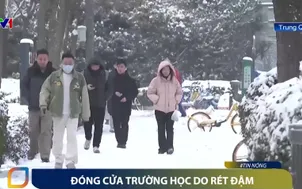 Đóng cửa trường học do rét đậm 