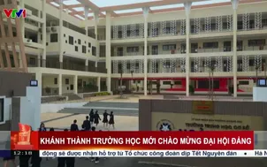 Khánh thành trường học mới chào mừng Đại hội Đảng