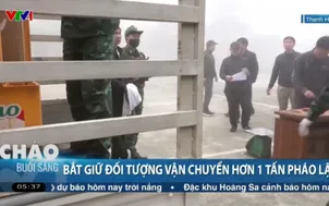 Bắt giữ đối tượng vận chuyển hơn 1 tấn pháo lậu