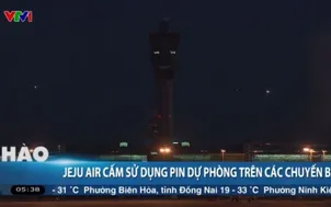 Jeju Air cấm sử dụng pin dự phòng trên các chuyến bay