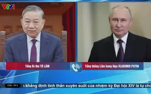 Tổng thống Nga Vladimir Putin chúc mừng Tổng Bí thư Tô Lâm và thành công Đại hội XIV của Đảng 