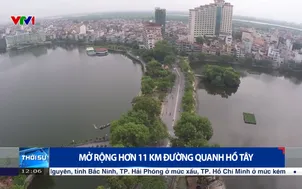 Mở rộng hơn 11 km đường quanh hồ Tây
