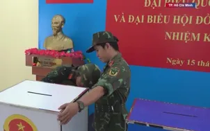 Lực lượng công binh bảo đảm an toàn các điểm bầu cử