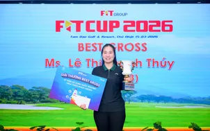 Nữ golfer Lê Thị Thanh Thúy vô địch F.I.T CUP 2026 với vòng đấu 73 gậy