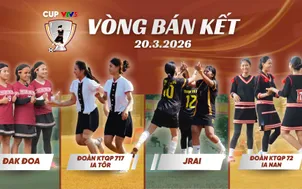 Vòng bảng giải bóng đá nữ các dân tộc thiểu số Cúp VTV5 2026 chính thức khép lại bằng loạt trận hấp dẫn