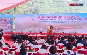 Khởi công 121 trường nội trú liên cấp tại các xã biên giới đất liền