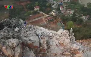 Khai thác đá đe dọa an toàn nhiều gia đình