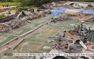 Hà Nội phá dỡ tổ hợp sân pickleball xây dựng trái phép