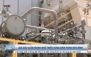 Giá dầu giảm mạnh nhờ triển vọng đàm phán hòa bình