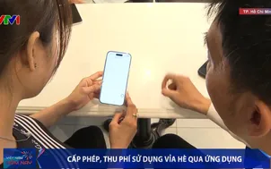 Cấp phép, thu phí sử dụng vỉa hè qua ứng dụng