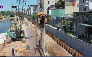 Nhà dân lún, nứt khi cải tạo hạ lưu sông