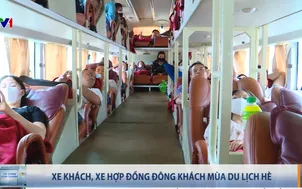 Xe khách, xe hợp đồng đông khách mùa du lịch hè