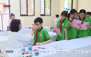 100% học sinh, sinh viên được khám sức khỏe định kỳ