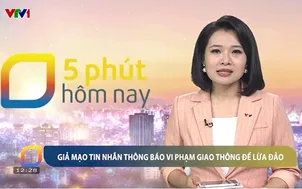 Giả mạo tin nhắn thông báo vi phạm giao thông để lừa đảo