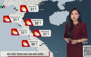 Bản tin thời tiết 19h45 - 09/6/2026