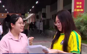Thí sinh hoàn thành bài thi môn Ngữ văn, Toán