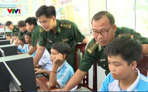 Ngày mới chăm lo trẻ em vùng biên