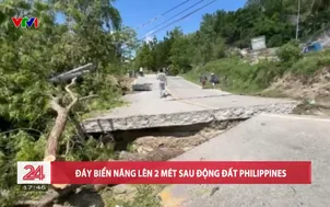 Đáy biển nâng lên 2 mét sau động đất Philippines
