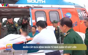 Kịp thời đưa bệnh nhân nguy kịch về đất liền điều trị