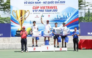 "Lão tướng" 44 tuổi - Hoàng Thành Trung vô địch đơn VTF Pro Tour 200