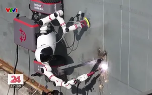 Robot "người nhện" leo tường