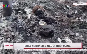 Cháy xe khách khiến 7 người thiệt mạng, trong đó có 3 trẻ em