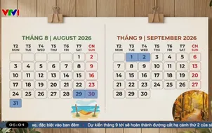 Quốc khánh 2026: Công chức, viên chức nghỉ 5 ngày liên tiếp, làm bù vào thứ Bảy 22/8